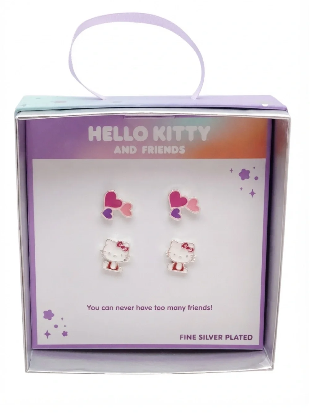 Sanrio Silver Plated Hello Kitty and Friends Stud Earring Set (NWT)